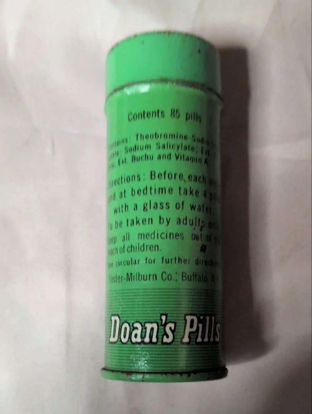 Armand Cold Cream, Anacin,Doan's And Black Cow Coffee Vintage Tins
